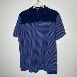 POLO BY RALPH LAUREN BLUE STRIPED POLO SHIRT SZ MENS XL